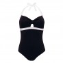Maillot une pièce noir/ivoire Yéyé by Brigitte Bardot