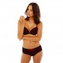 CACHOTIERE Soutien-gorge corbeille noir/rouge