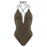 MONTE CARLO Maillot de bain une pièce kaki/or by Brigitte Bardot