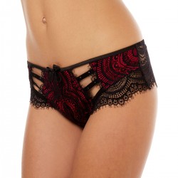 LA BAMBA Shorty tanga noir/rouge