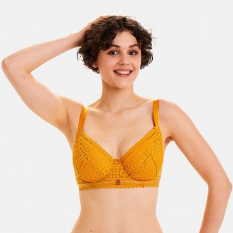 IMPREVU Soutien-gorge corbeille jaune