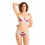 ELENA Shorty ivoire/bordeaux
