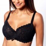 Soutien-gorge à armatures bonnet C, D et E noir Elena
