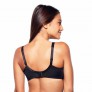 Soutien-gorge à armatures bonnet C, D et E noir Elena