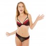 BIG APPLE Soutien-gorge push-up noir/rouge