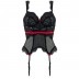 ABSOLU Guêpière noir/rouge
