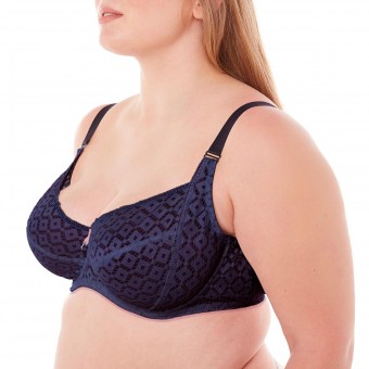 AIMANT Soutien-gorge grand maintien indigo/caramel