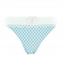 JOLI VICHY Slip blanc/ciel