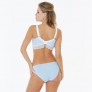 JOLI VICHY Slip blanc/ciel