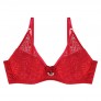 PILE OU FACE Soutien-gorge ampliforme coque moulée rouge