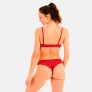 PILE OU FACE Soutien-gorge ampliforme coque moulée rouge