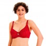 PILE OU FACE Soutien-gorge corbeille rouge