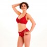 PILE OU FACE Soutien-gorge corbeille rouge