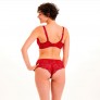 PILE OU FACE Soutien-gorge corbeille rouge