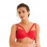 SALTIMBANQUE Soutien-gorge ampliforme coque moulée rouge