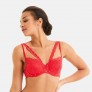 SALTIMBANQUE Soutien-gorge ampliforme coque moulée rouge