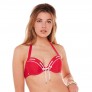 HORIZON Haut de maillot push-up rouge