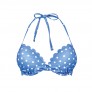 COQUILLAGE Haut de maillot push-up bleu