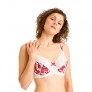 ELENA Soutien-gorge grand maintien ivoire/bordeaux