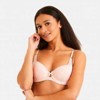 FANTASQUE Soutien-gorge ampliforme push moulé poudre/cuivre