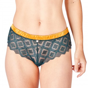 OSLO BY CAMILLE CERF & POMM'POIRE Shorty tanga vert oslo