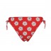 FLORAL Slip de bain rouge