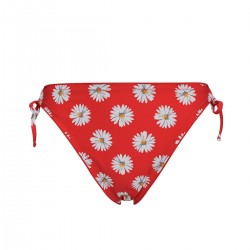 FLORAL Slip de bain rouge