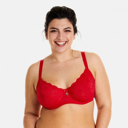 UNIVERS Soutien-gorge à armatures grand maintien rouge