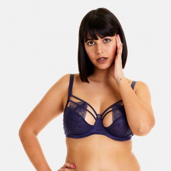 DIABOLIQUE Soutien-gorge armature grand maintien bleu