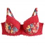 ELENA Soutien-gorge à armatures grand maintien rouge/jaune