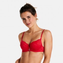 UNIVERS Soutien-gorge ampliforme coque moulée rouge