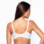 Soutien-gorge à armatures bonnet C, D et E blanc Elena