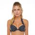 Haut de maillot push-up noir à pois blanc Croisette by Brigitte Bardot